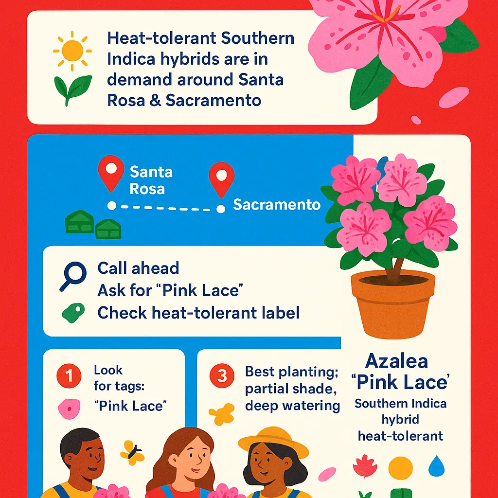 pink lace azalea - Santa